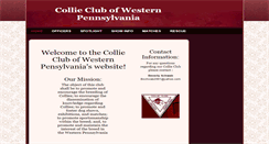 Desktop Screenshot of collieclubofwesternpennsylvania.com