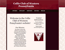 Tablet Screenshot of collieclubofwesternpennsylvania.com